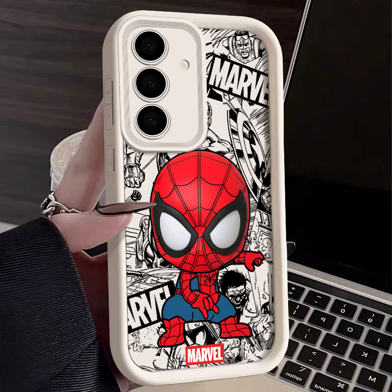 Samsung Galaxy S25 - Marvel Örümcek Adam Sevimli Kılıflar Samsung