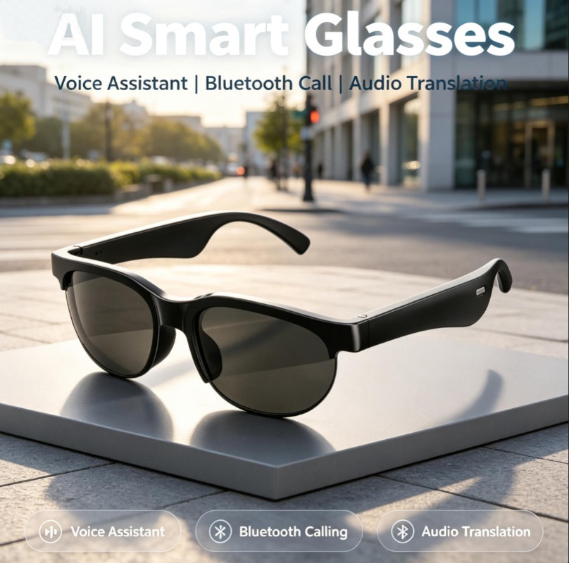 Smart Glasses Lens - Akıllı Bluetooth Gözlük TAC Polarize Güneş