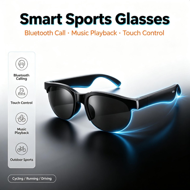 Smart Glasses Lens - XG88 PRO Açık Kulaklı Akıllı Bluetooth