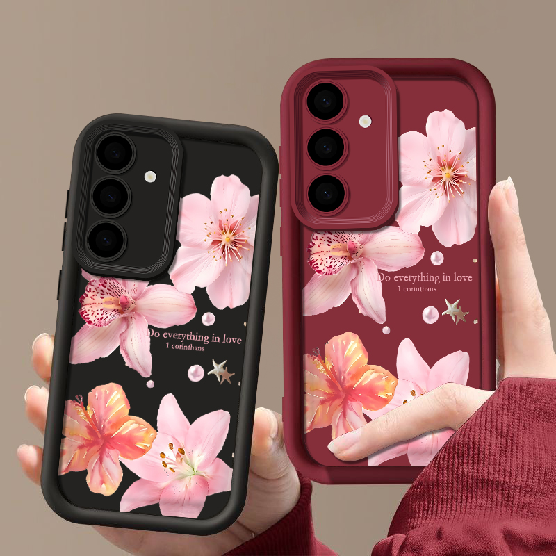 Pembe Çiçekli Telefon Kılıfı S - Samsung Galaxy A55 incelemesi ve fiyatı