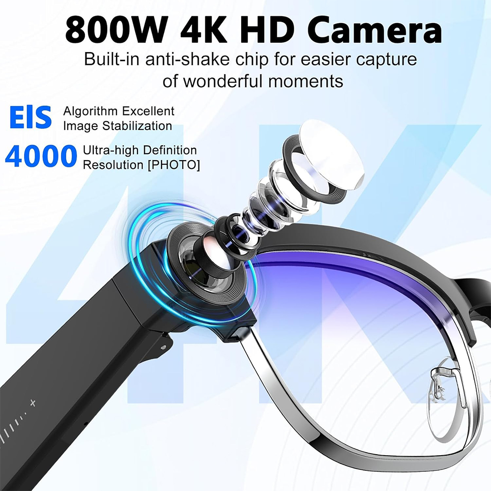 4K Akıllı Yapay Zeka Gözlüğü 8 - Smart Glasses Lens incelemesi ve fiyatı